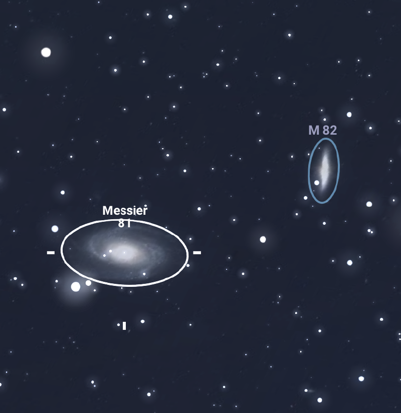 M81 and M82 in Ursa Major