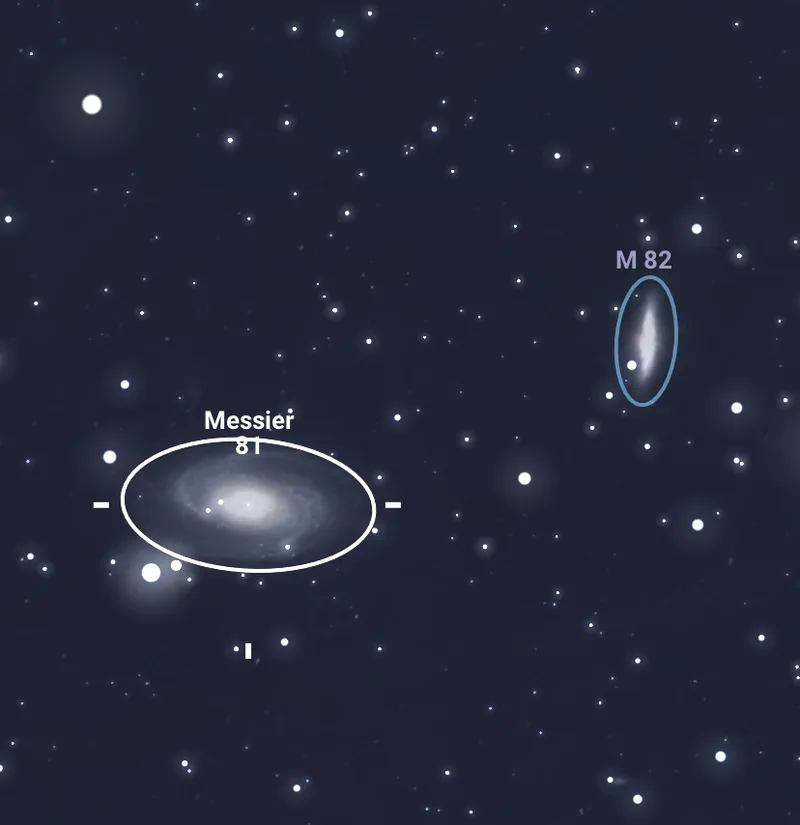 M81 and M82 in Ursa Major